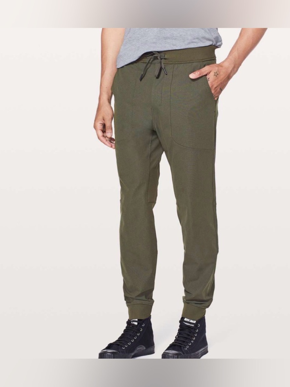 Lululemon ABC Jogger Pants Warpstreme LM5574S Olive Green Mossy Mens Large
